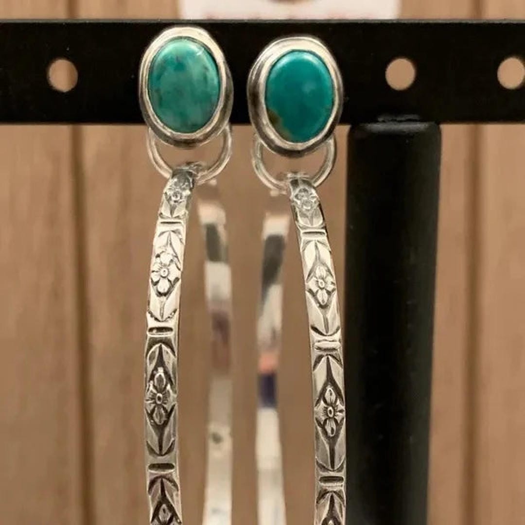 Lorna - Boho Stone Drop Earrings