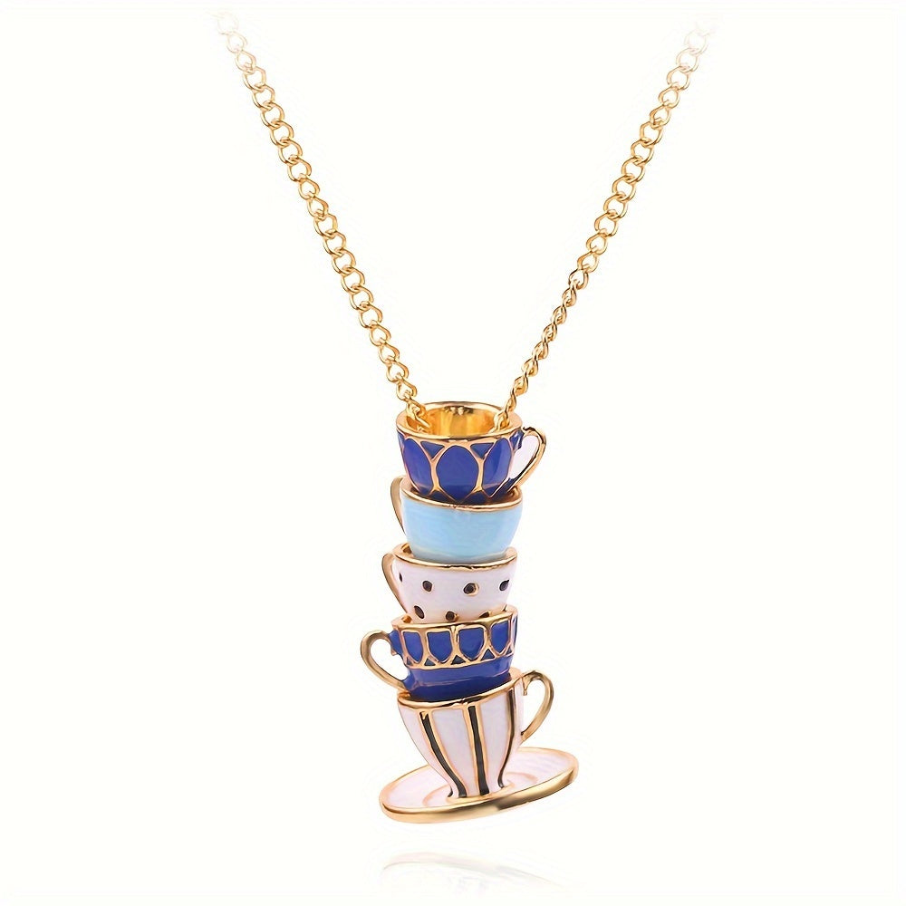 Penny - Garden Teacup Charm Necklace