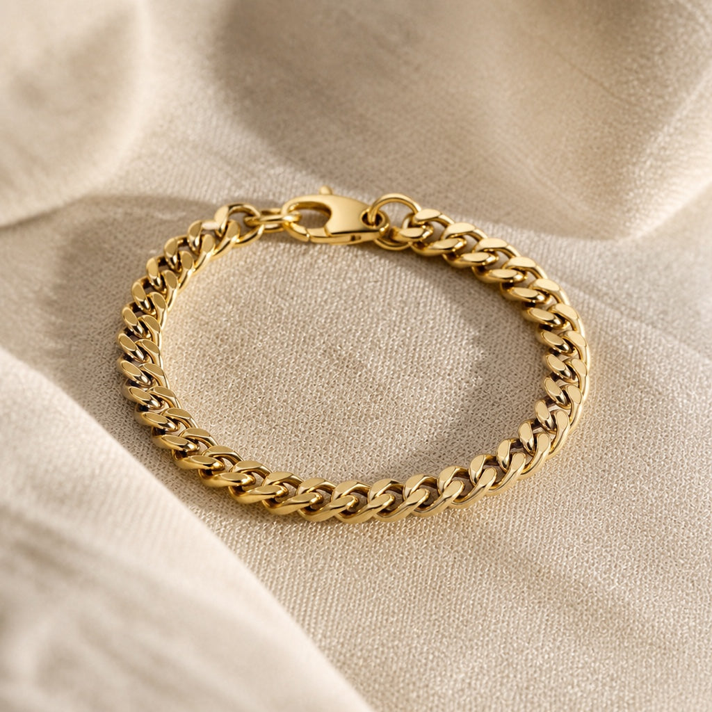 Paulette - Gold Cuban Link Bracelet