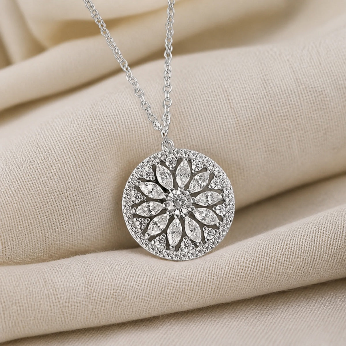 Marjorie - Sunflower Pendant Necklace