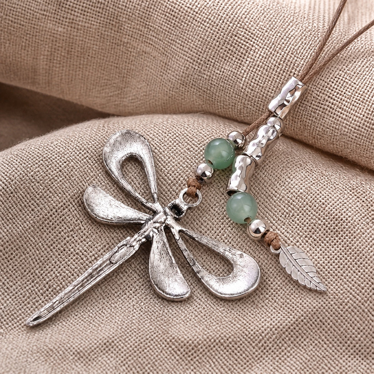 Lenore - Dragonfly Cord Necklace