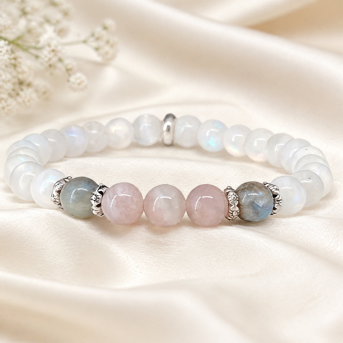 Gemma - Pastel Bead Stretch Bracelet