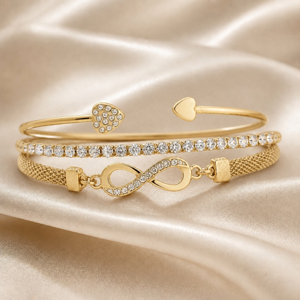 Corinne - Infinity Bracelet Set