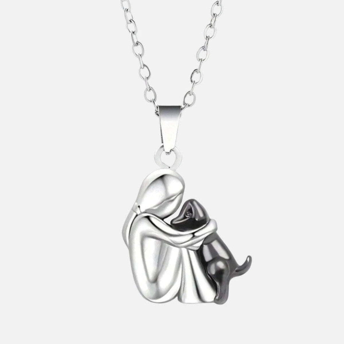 Winnie - Dog Hug Pendant Necklace
