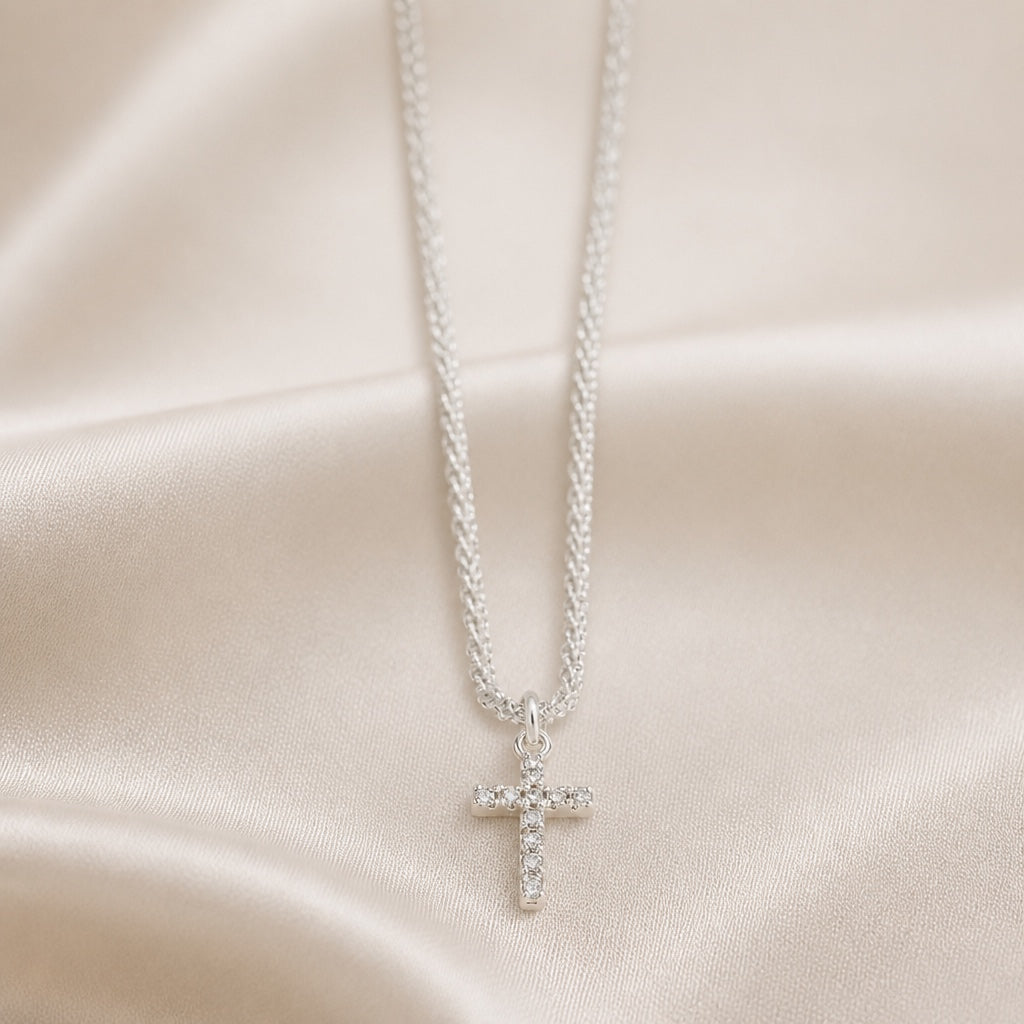 Peggy - Double Chain Cross Necklace