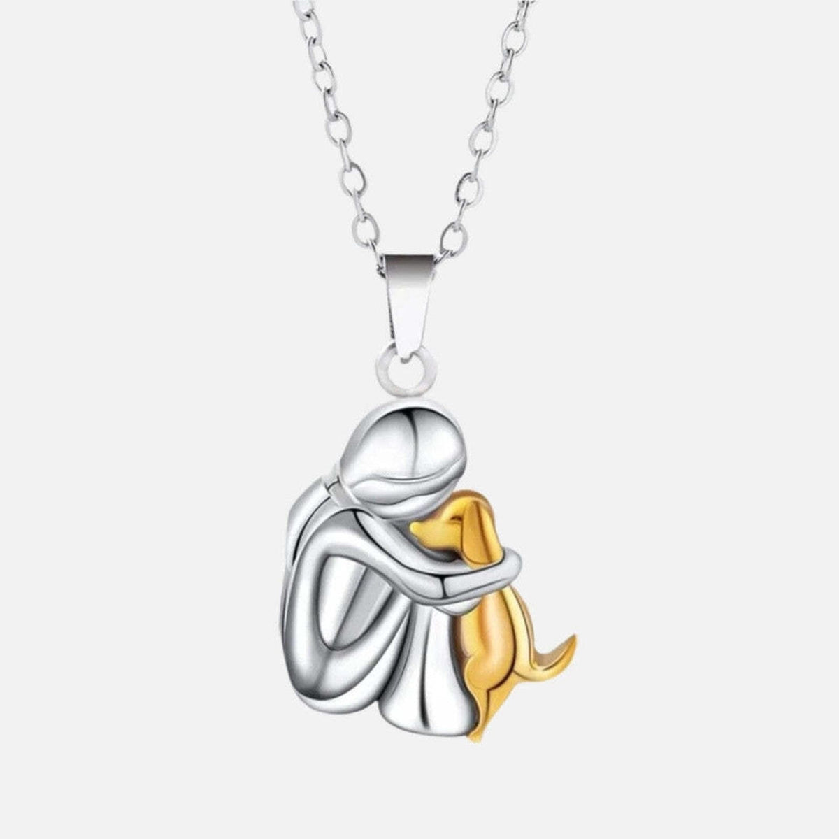 Bonnie - Dog Hug Pendant Necklace