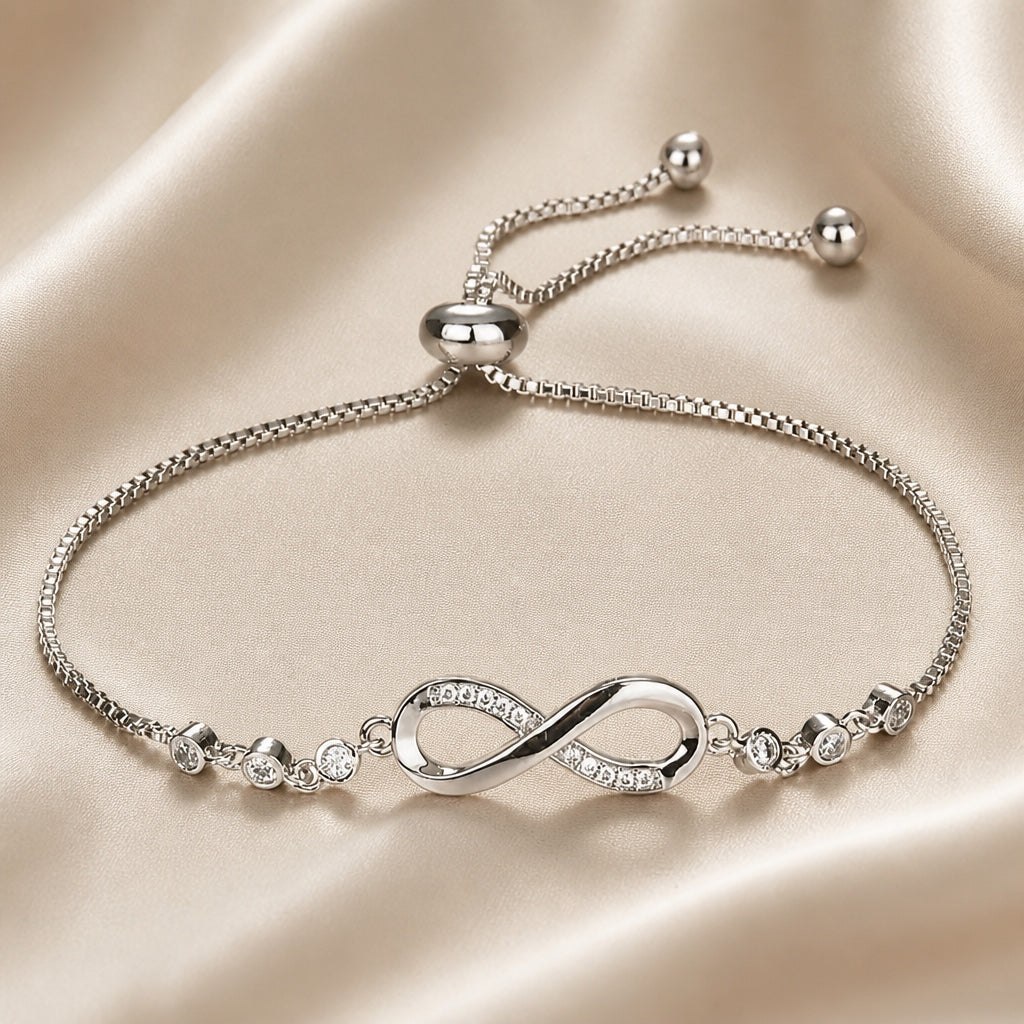 Marcella - Infinity Slider Bracelet