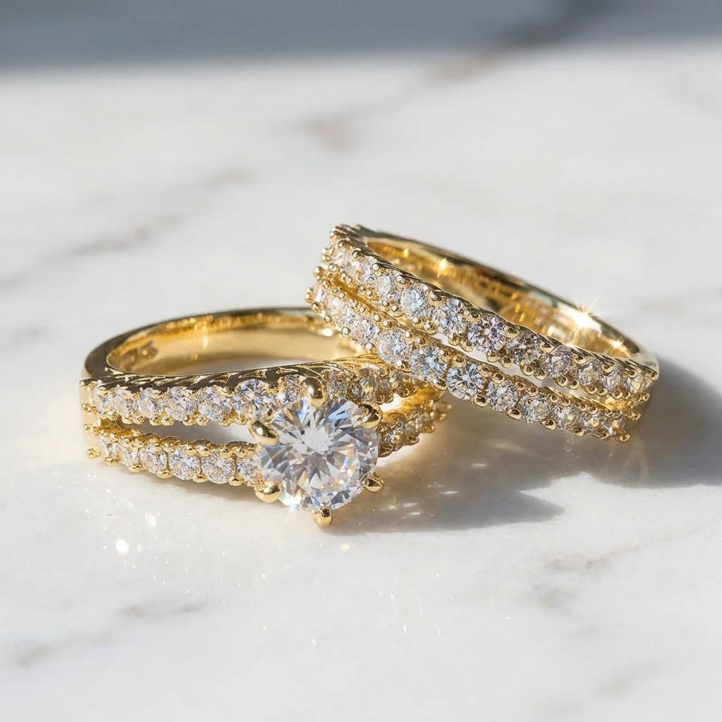 Georgette - Three Piece Ring Set