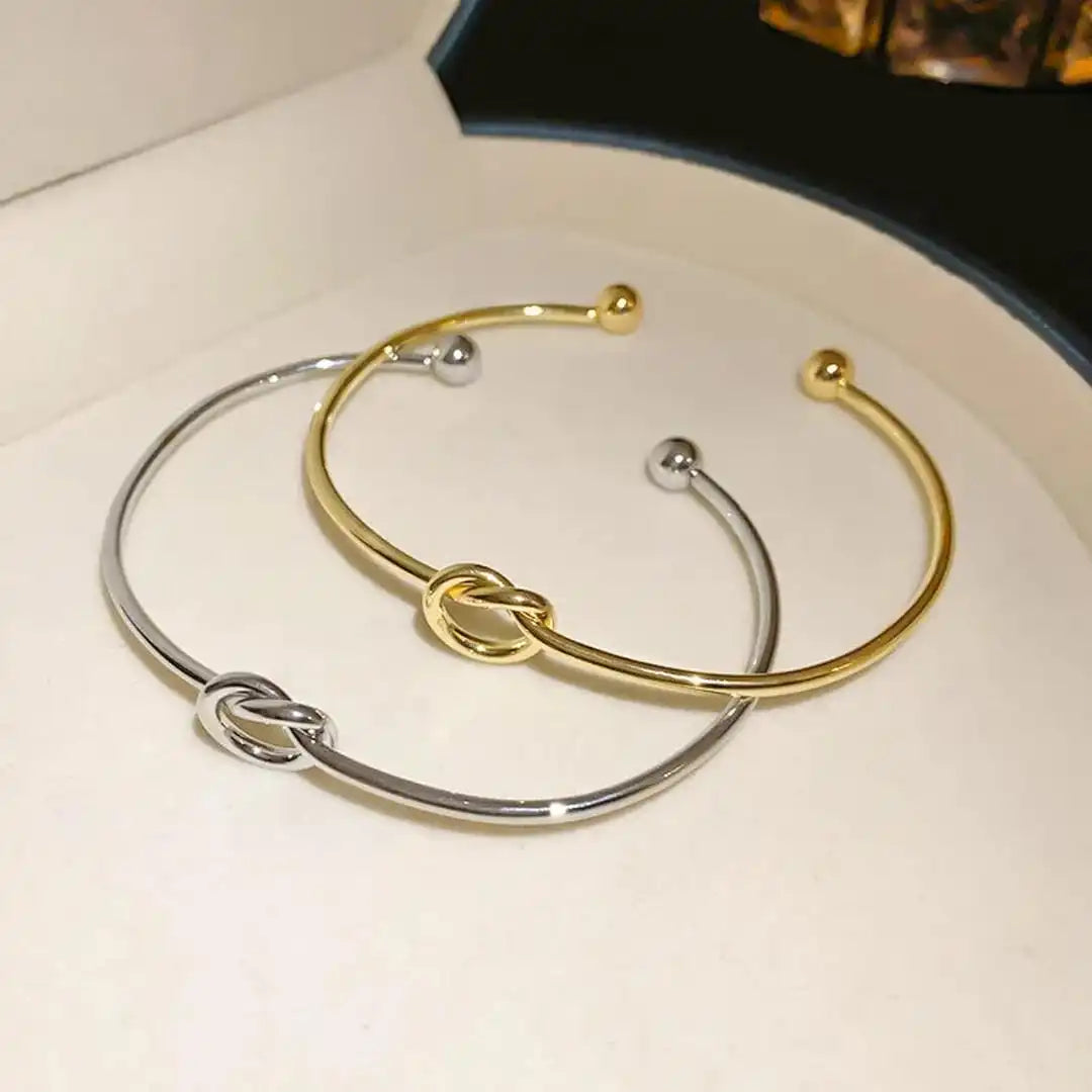 Christine - Knot Bangle Bracelet
