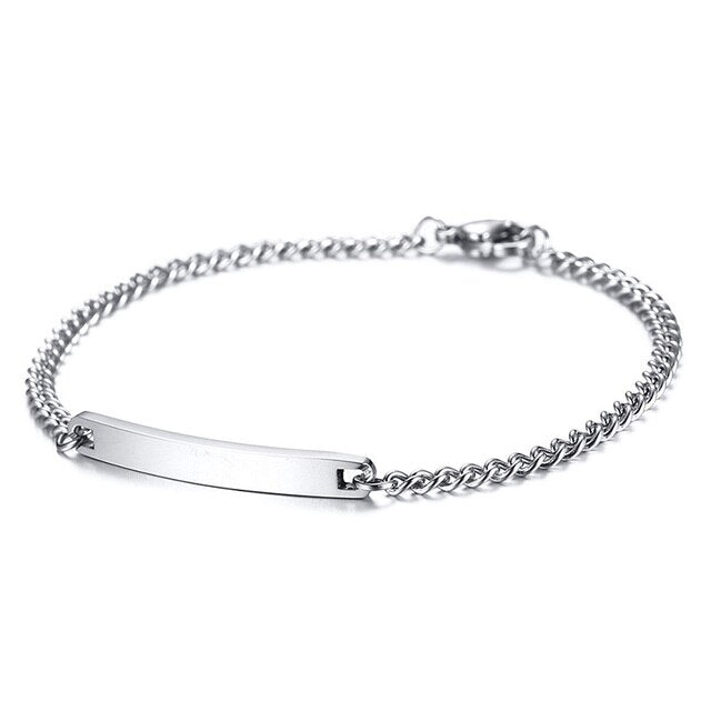 Marie - Engraved Couple Bracelet Set