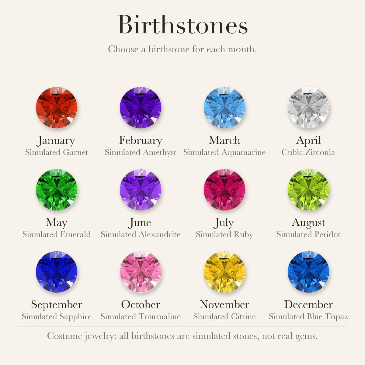 Megan - Birthstone Mom Necklace with Kid Charms