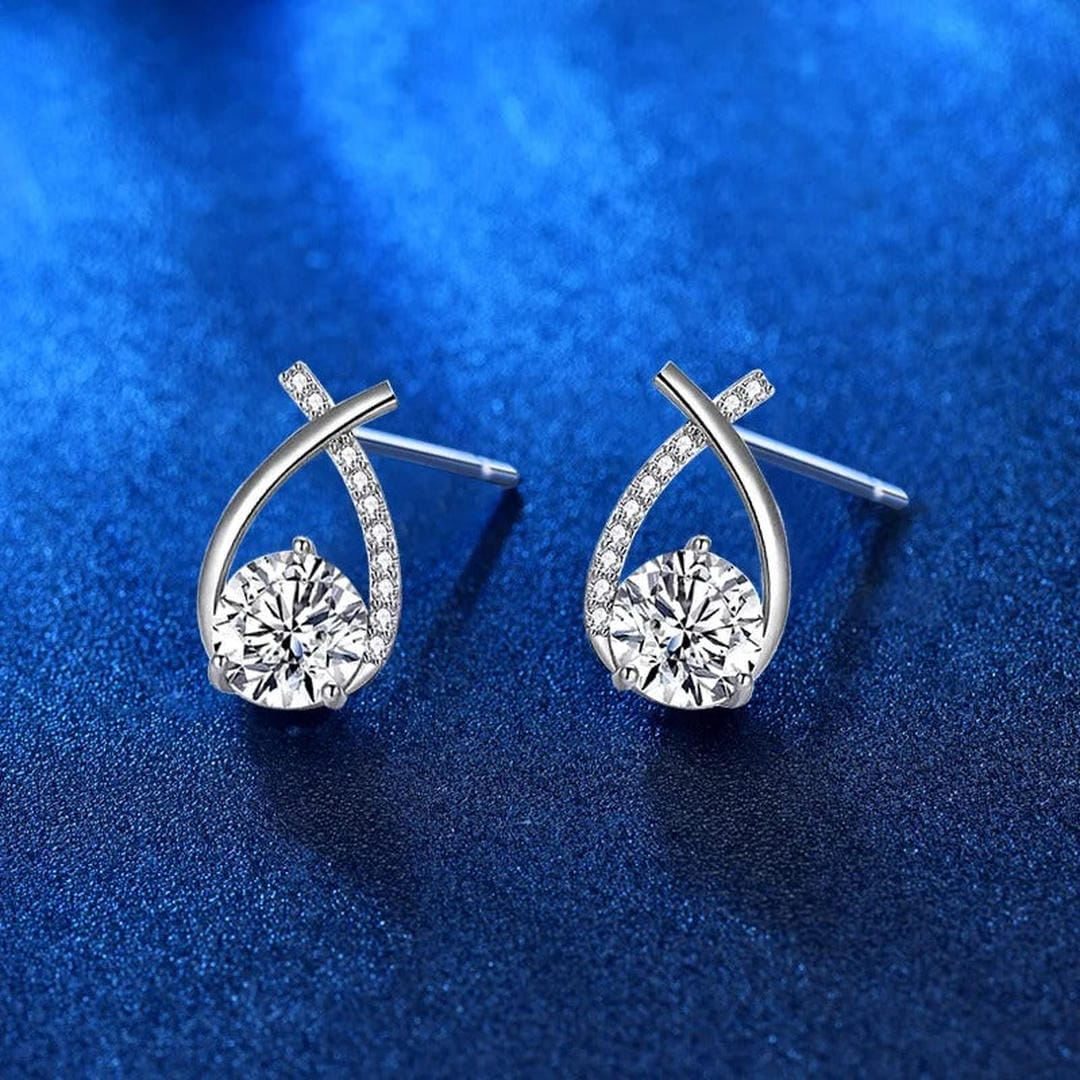 Hannah - Twisted Teardrop Stud Earrings