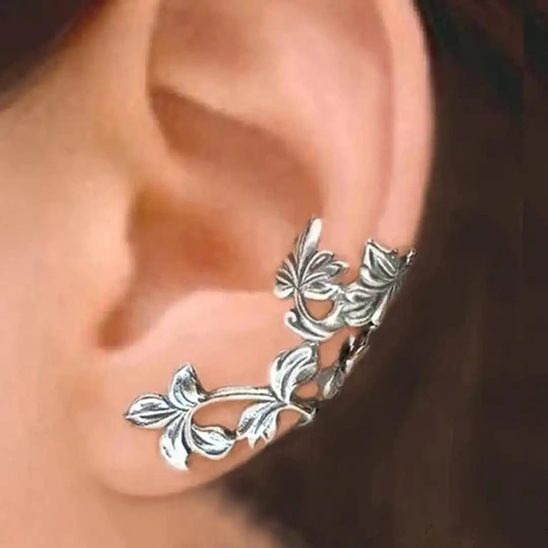Rachel - Silver Leaf Earrings