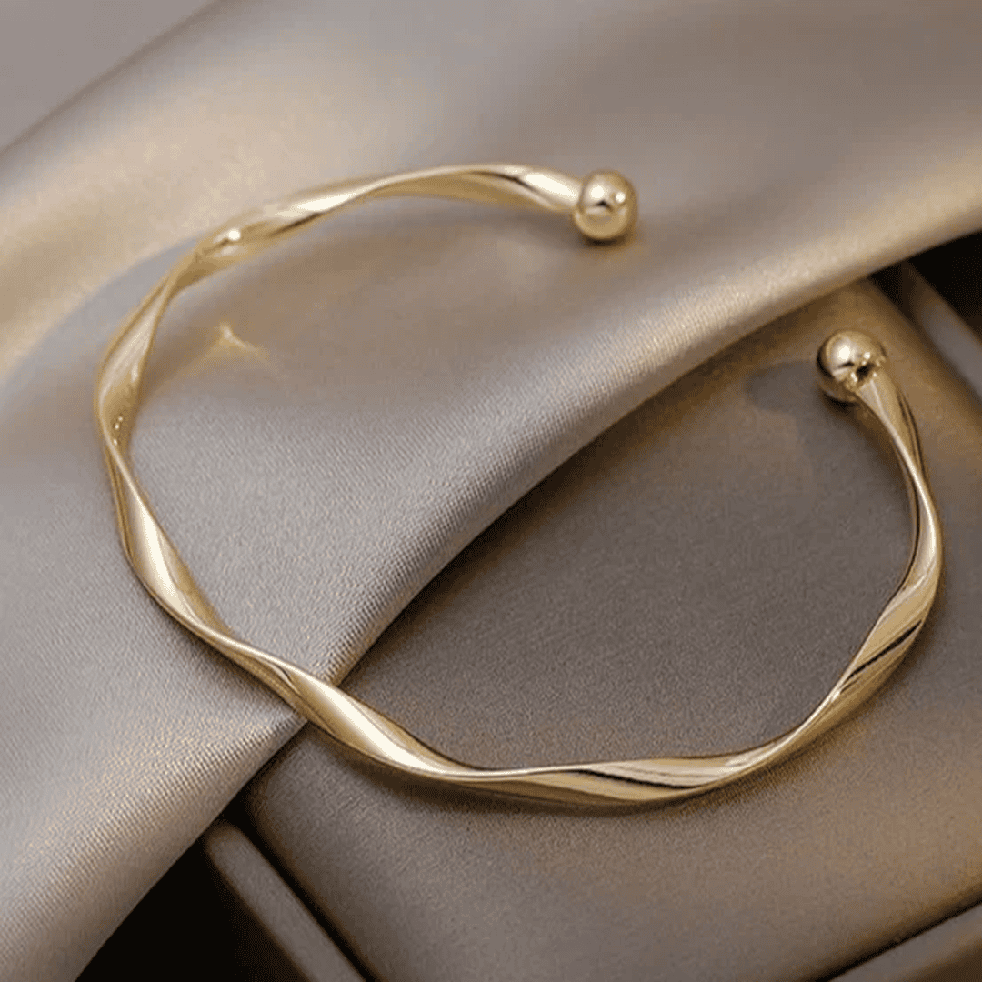 Elsa - Twisted Open Cuff Bracelet