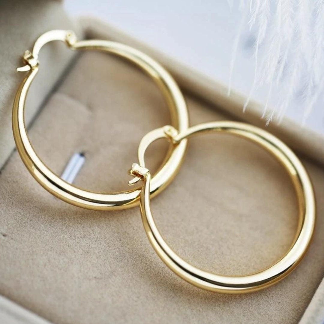 Judith - Large Gold Hoop Earrings