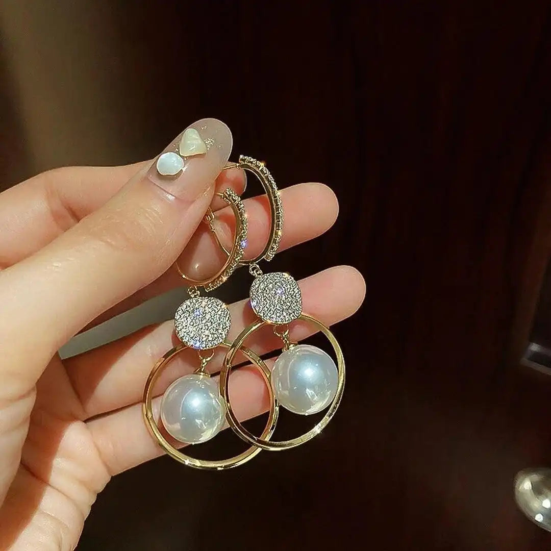 Virginia - Pearl Style Ball Earrings