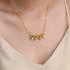 Megan - Birthstone Mom Necklace with Kid Charms