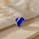 Emily - Blue Heart Pendant Necklace