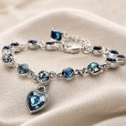 Frieda - Blue Heart Charm Bracelet