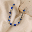 Gail - Blue Stone Station Bracelet