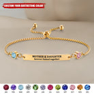 Sasha - Mother Daughter Birthstone Bracelet