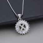 Joyce - Round Initial Pendant Necklace