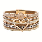 Marilyn - Layered Cord Heart Bracelet