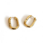 Diane - Gold U Shape Hoop Earrings