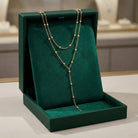 Eugenia - Layered Y Drop Necklace
