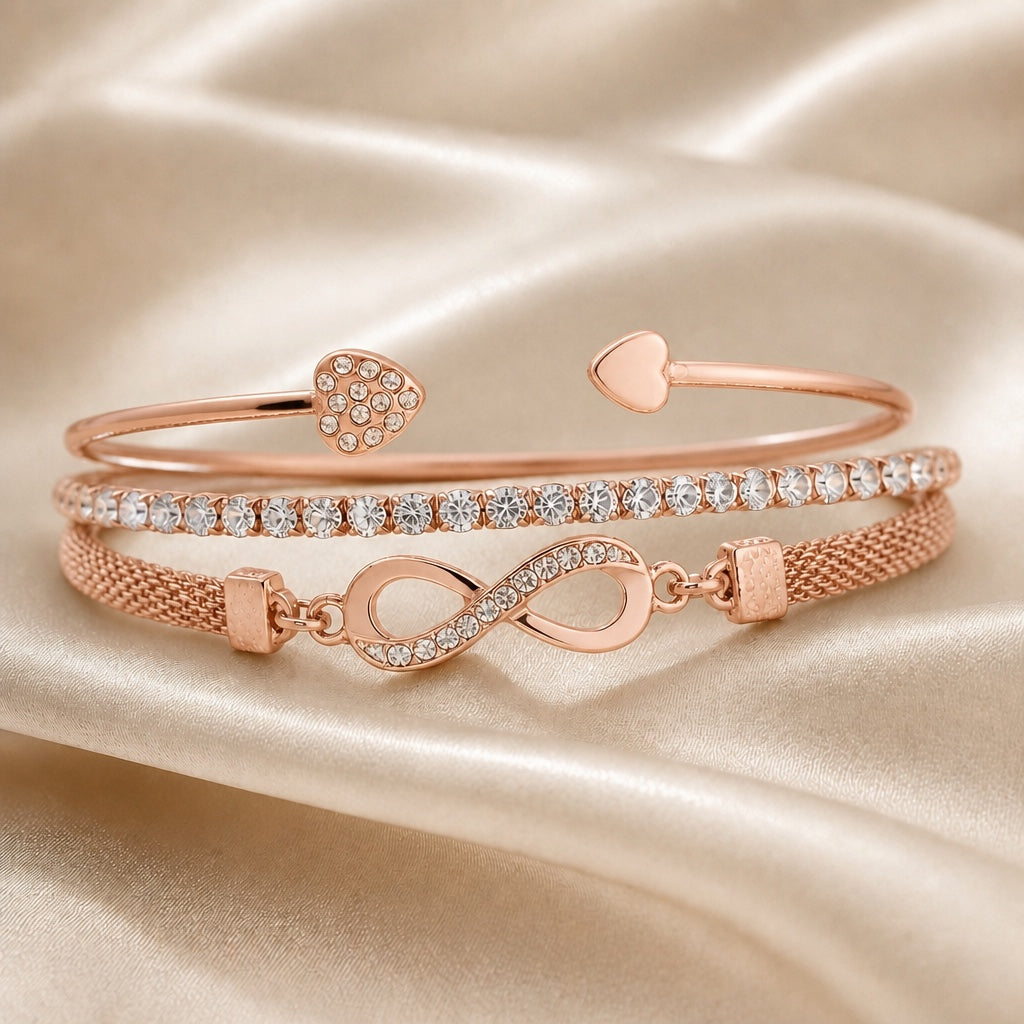 Corinne - Infinity Bracelet Set