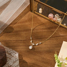 Valentina - Pearl Style Vine Drop Necklace