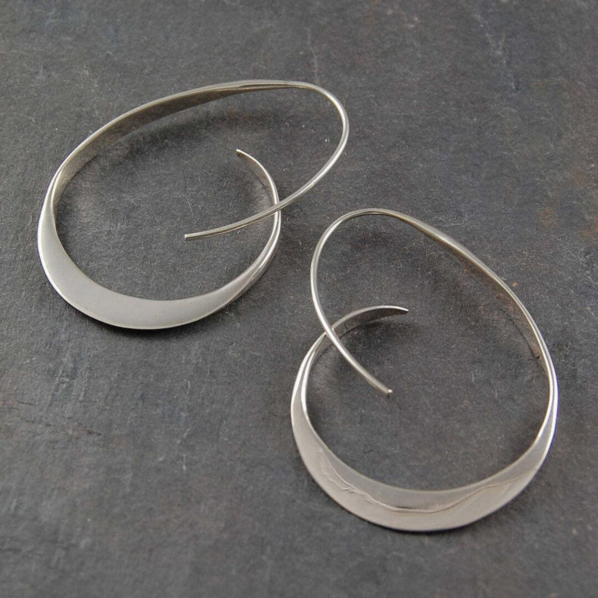 Esther - Open Spiral Drop Earrings