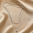 Roberta - Double Layer Teardrop Necklace