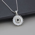 Joyce - Round Initial Pendant Necklace