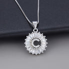 Joyce - Round Initial Pendant Necklace