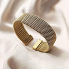 Augusta - Wide Mesh Cuff Bracelet