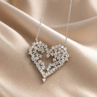 Geraldine - Sparkling Heart Pendant Necklace
