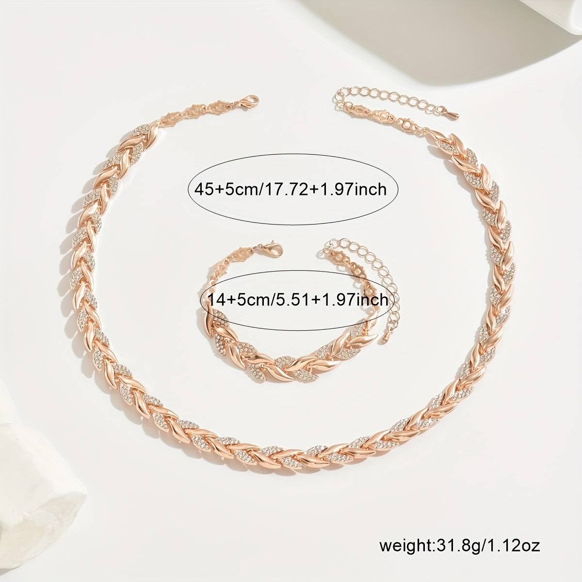 Edie - Fishtail Necklace and Bracelet Set