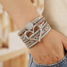 Marilyn - Layered Cord Heart Bracelet