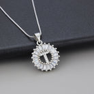 Joyce - Round Initial Pendant Necklace
