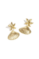 Brooke - Starfish and Shell Stud Earrings