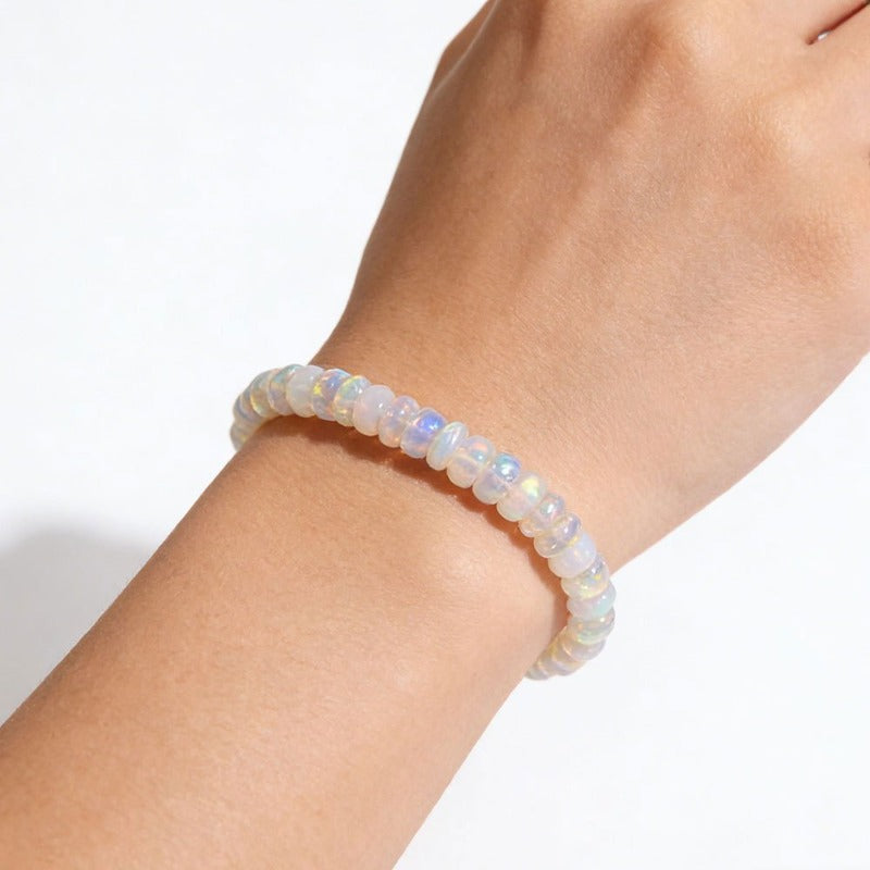 Lois - Iridescent Bead Stretch Bracelet