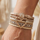 Marilyn - Layered Cord Heart Bracelet
