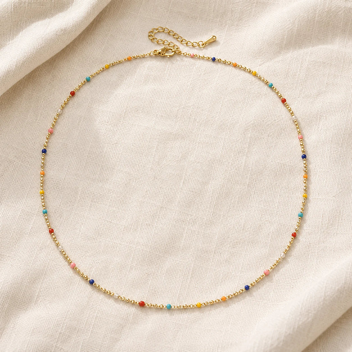 Colleen - Rainbow Dainty Choker Necklace