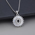Joyce - Round Initial Pendant Necklace