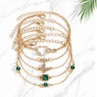 Roxanne - Five Piece Charm Bracelet Set