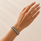 Philippa - Turquoise Blue Stone Stretch Bracelet