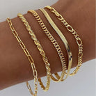 Dawn - Five Piece Chain Bracelet Set