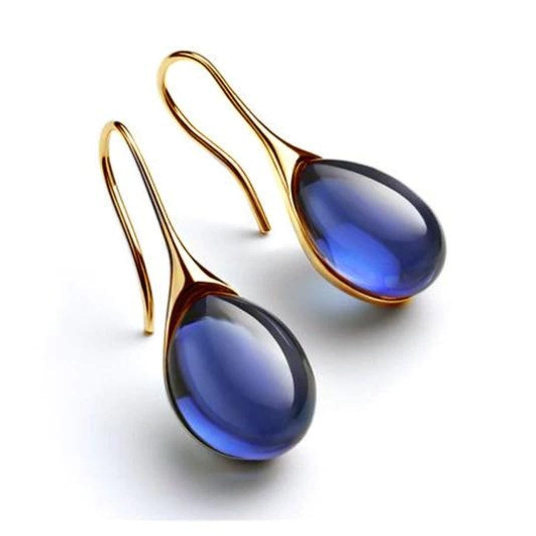 Patricia - Minimalist Stone Drop Earrings