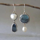 Jacqueline - Blue Stone Drop Earrings